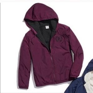 VS Pink Sherpa Lined Zip Up Jacket